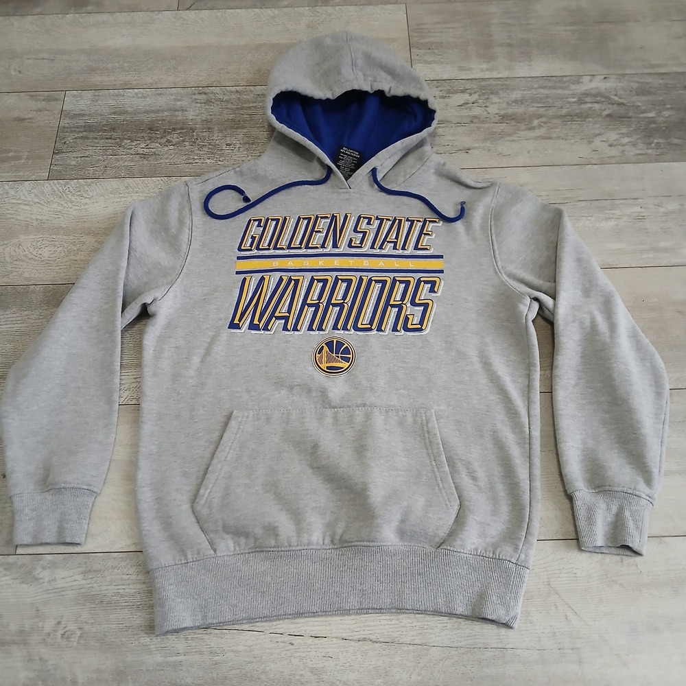 Golden State Warriors NBA Basketball Hoodie UNK Gray Mens Size Small